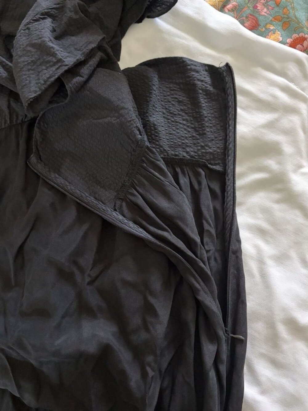 Scotch & Soda Day to Night Women’s Black Midi Dress Ruffle Flowy Sleeveless Sz M - Picture 15 of 16